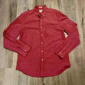 J. Crew stretch men's size medium long sleeve button down shirt